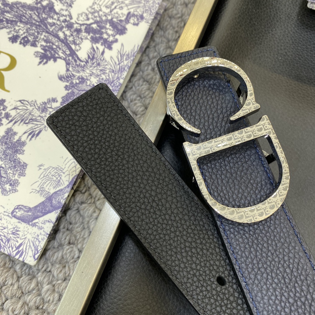 Dior Male Leather Belt Top Grain Leather M