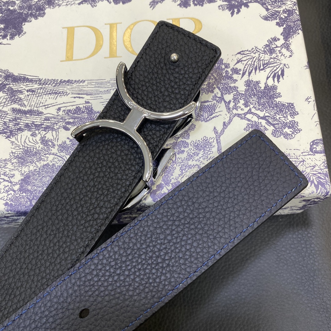 Dior Male Leather Belt Top Grain Leather M
