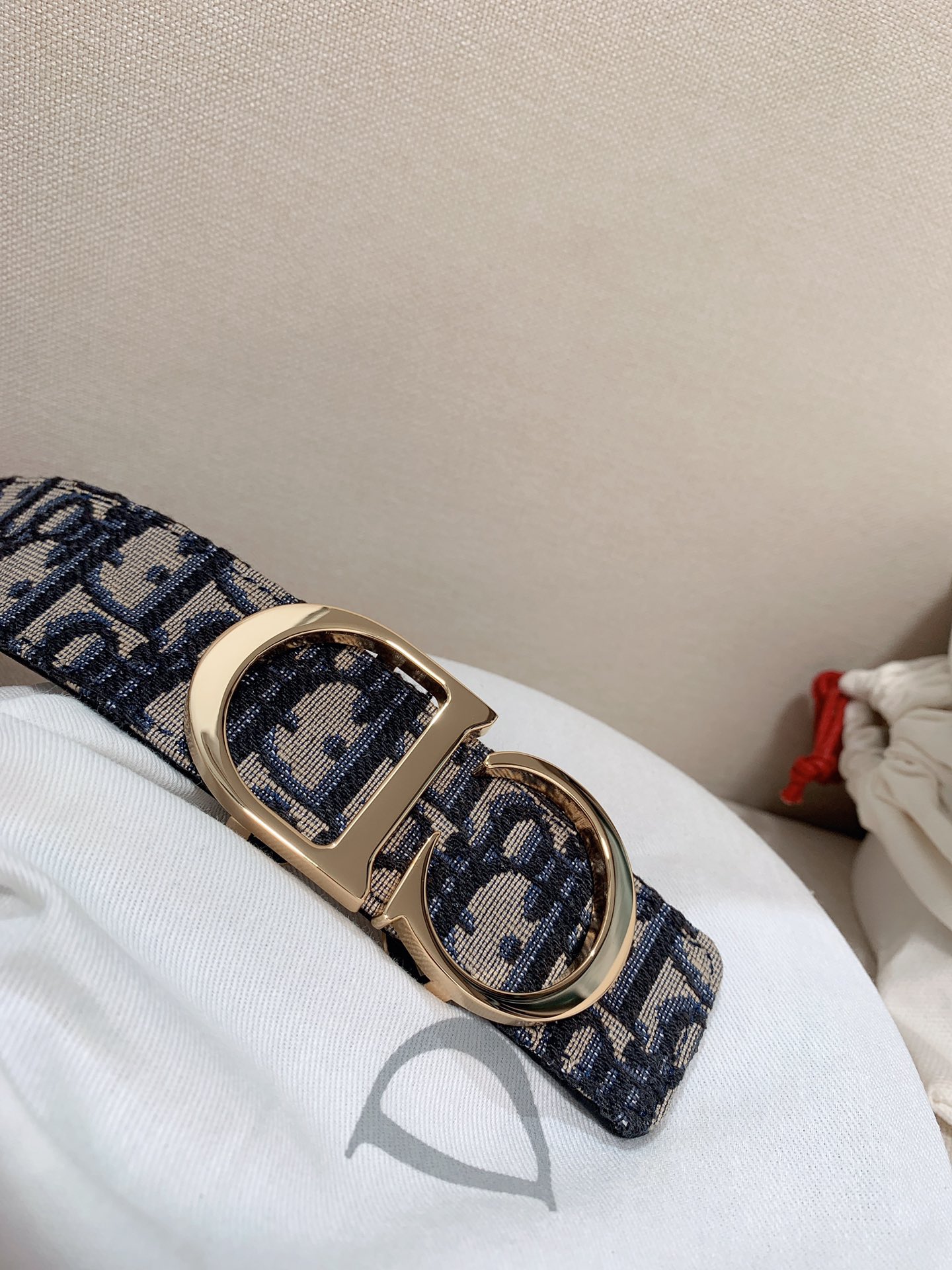 Dior Male Leather Belt Top Grain Leather M