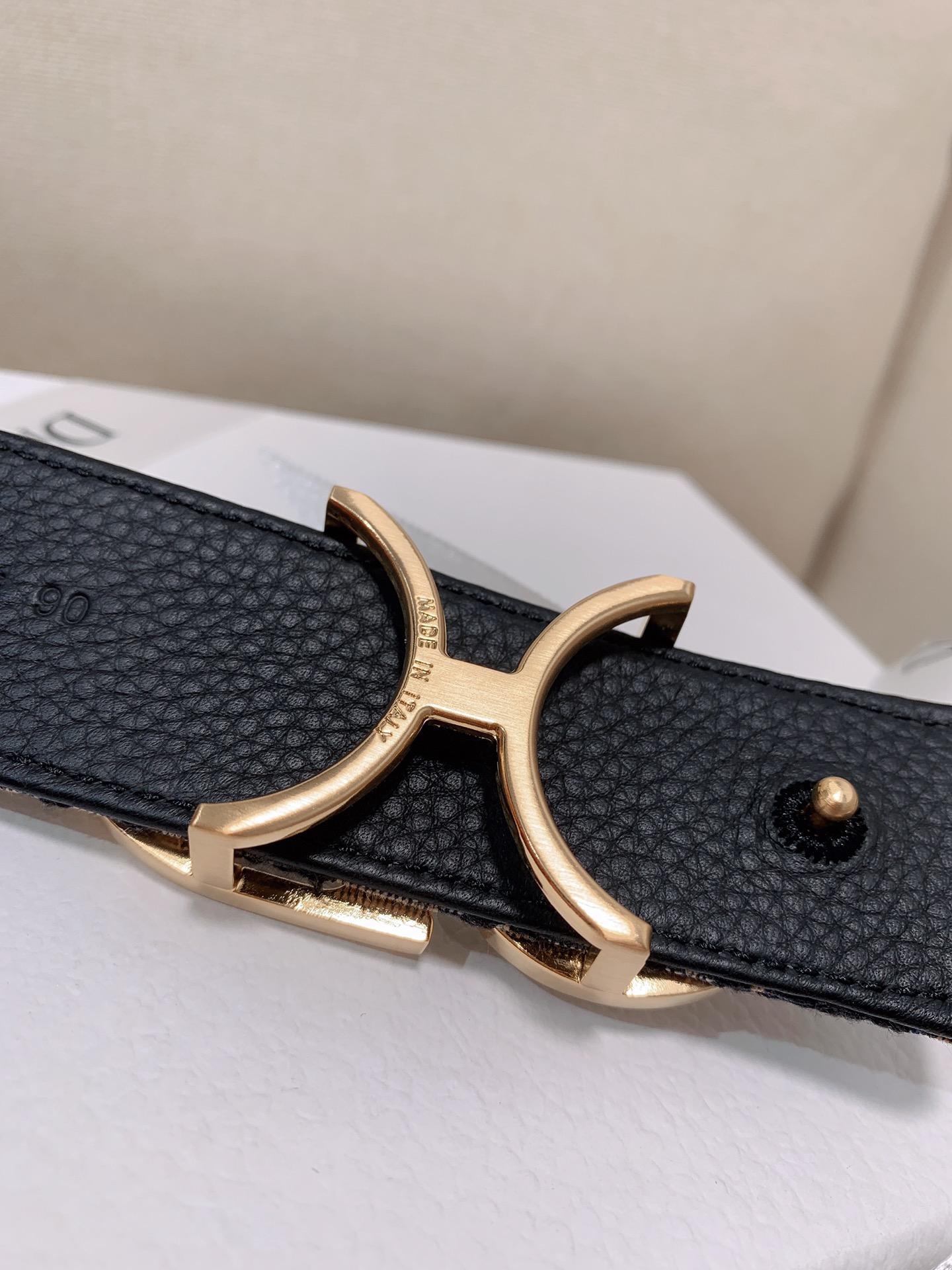 Dior Male Leather Belt Top Grain Leather M