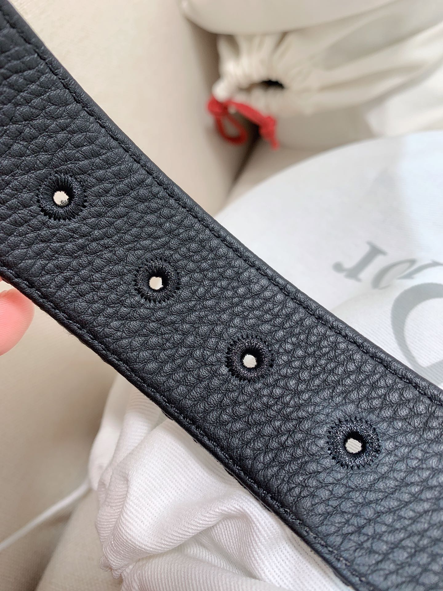 Dior Male Leather Belt Top Grain Leather M