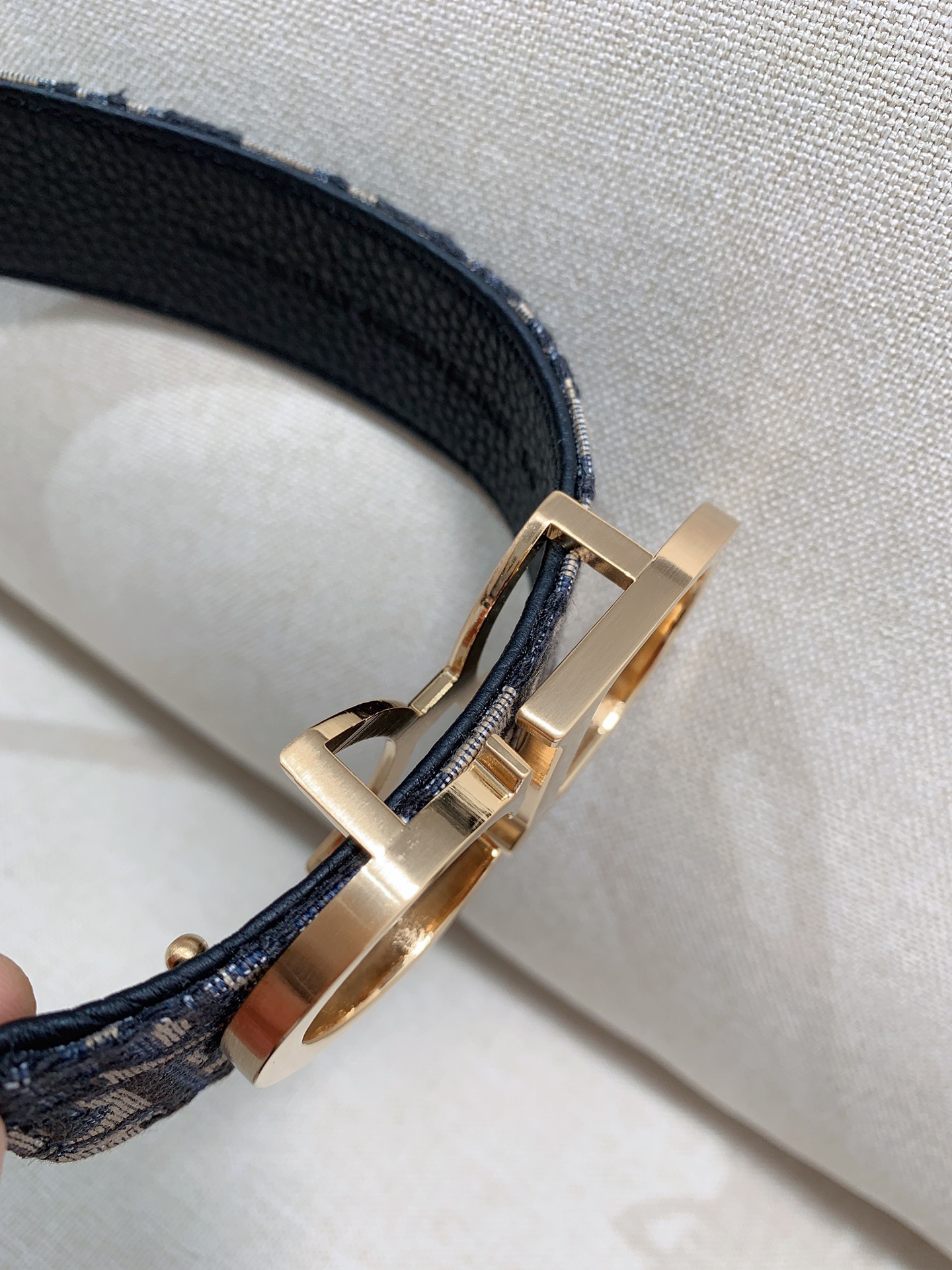 Dior Male Leather Belt Top Grain Leather M