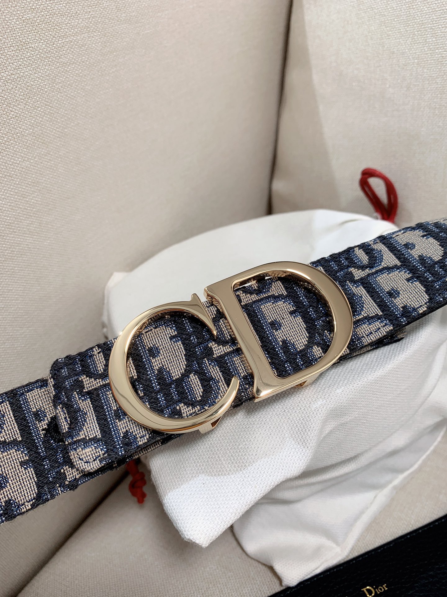 Dior Male Leather Belt Top Grain Leather M