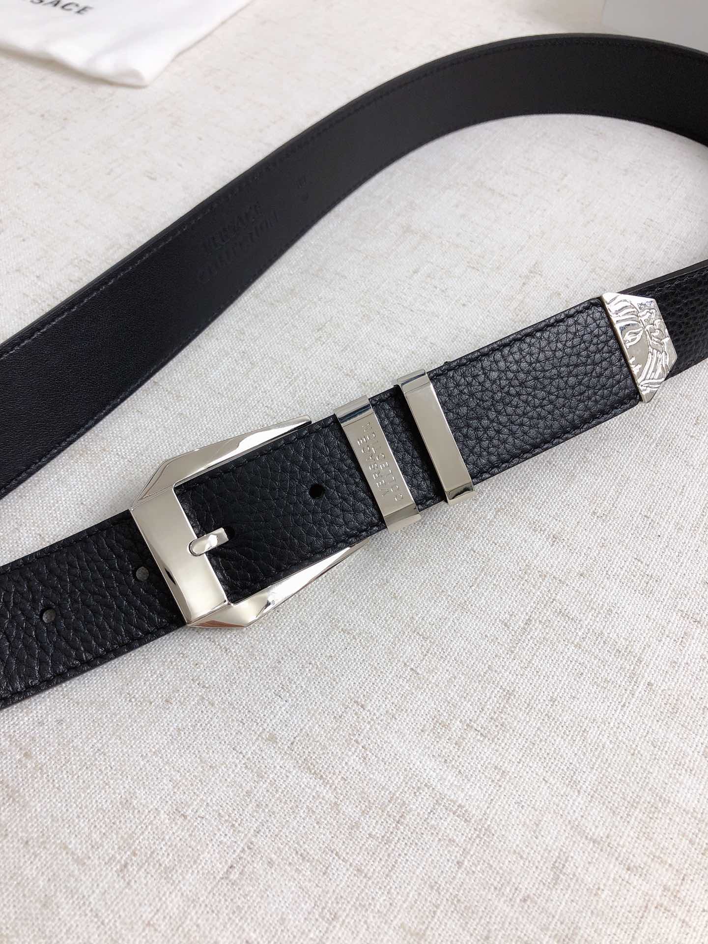 Versace Leather Belt Cow Leather M