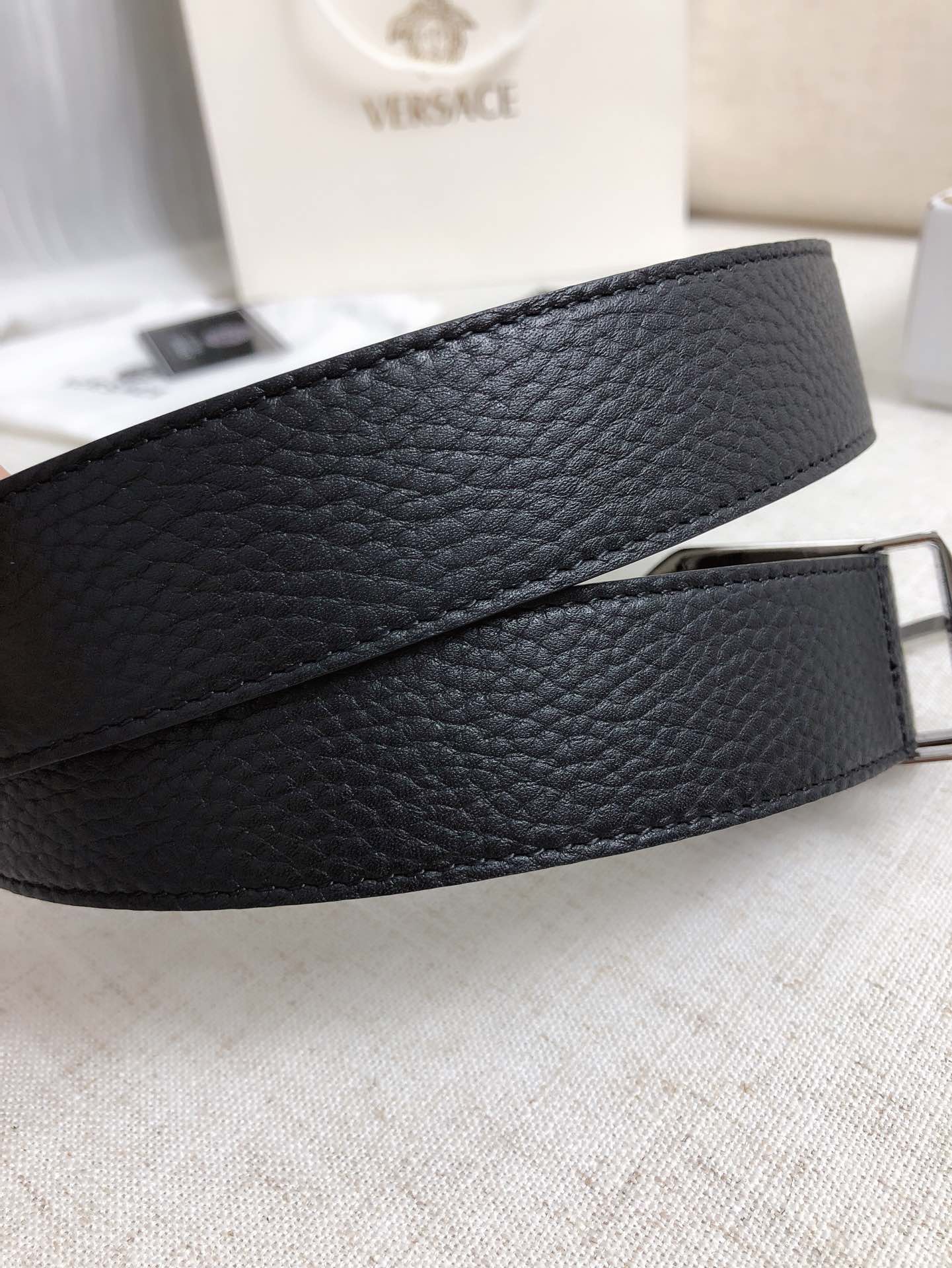 Versace Leather Belt Cow Leather M