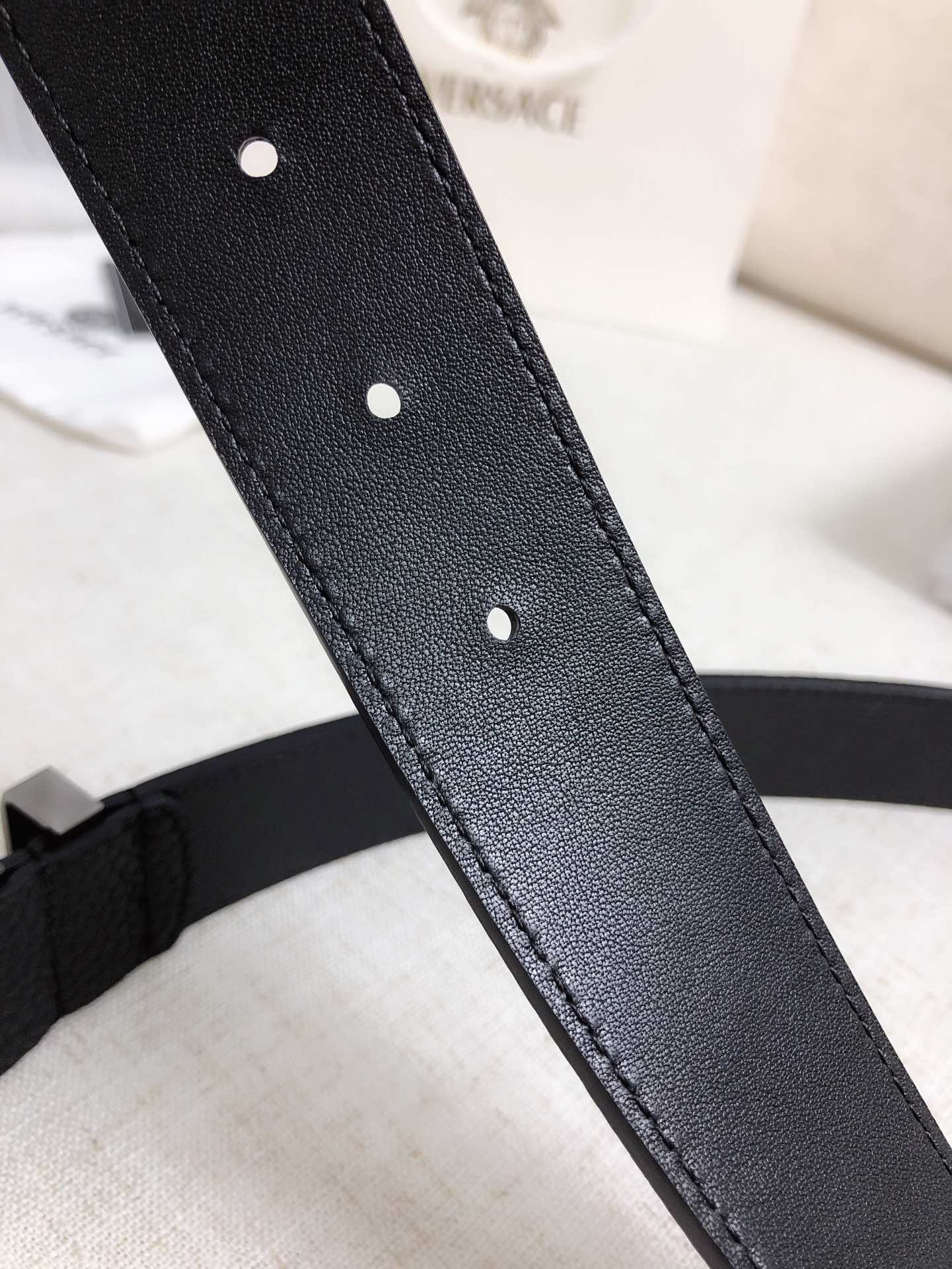 Versace Leather Belt Cow Leather M