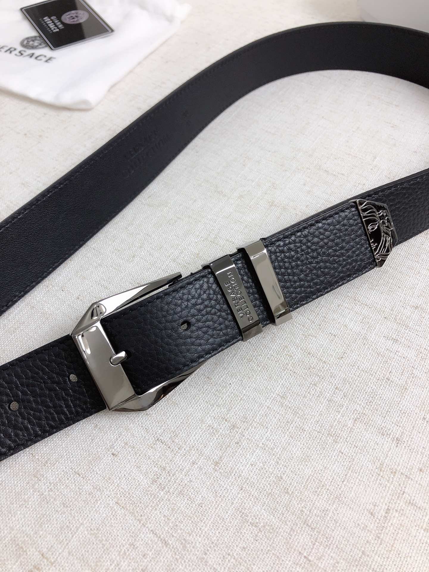 Versace Leather Belt Cow Leather M
