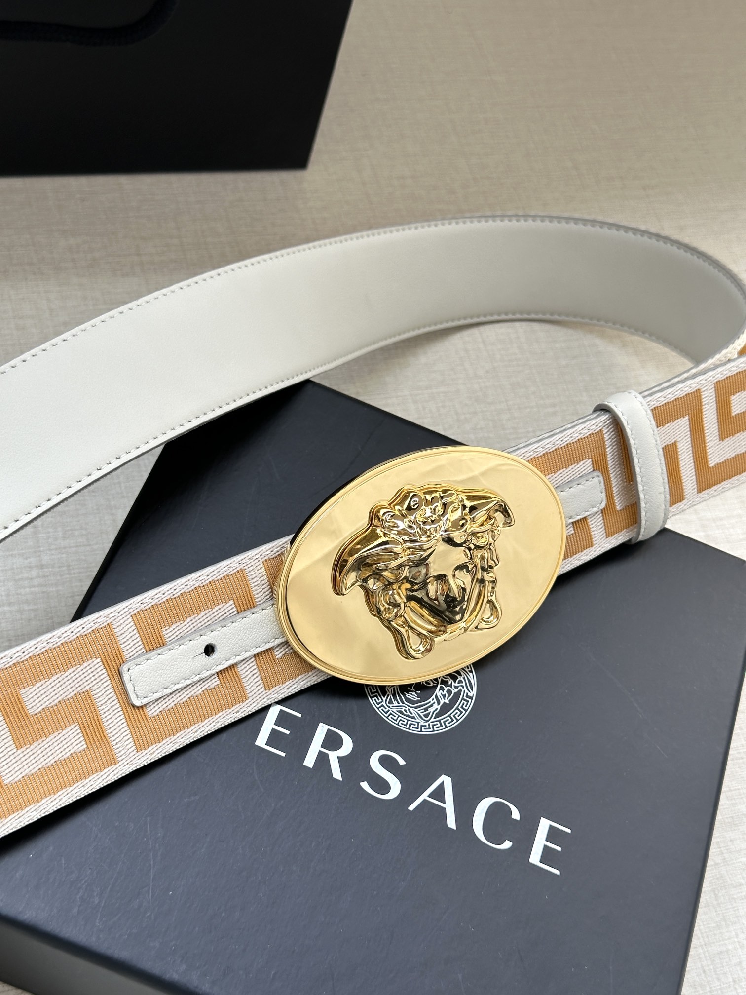 Versace Male Basic Belt Cow Leather S-m