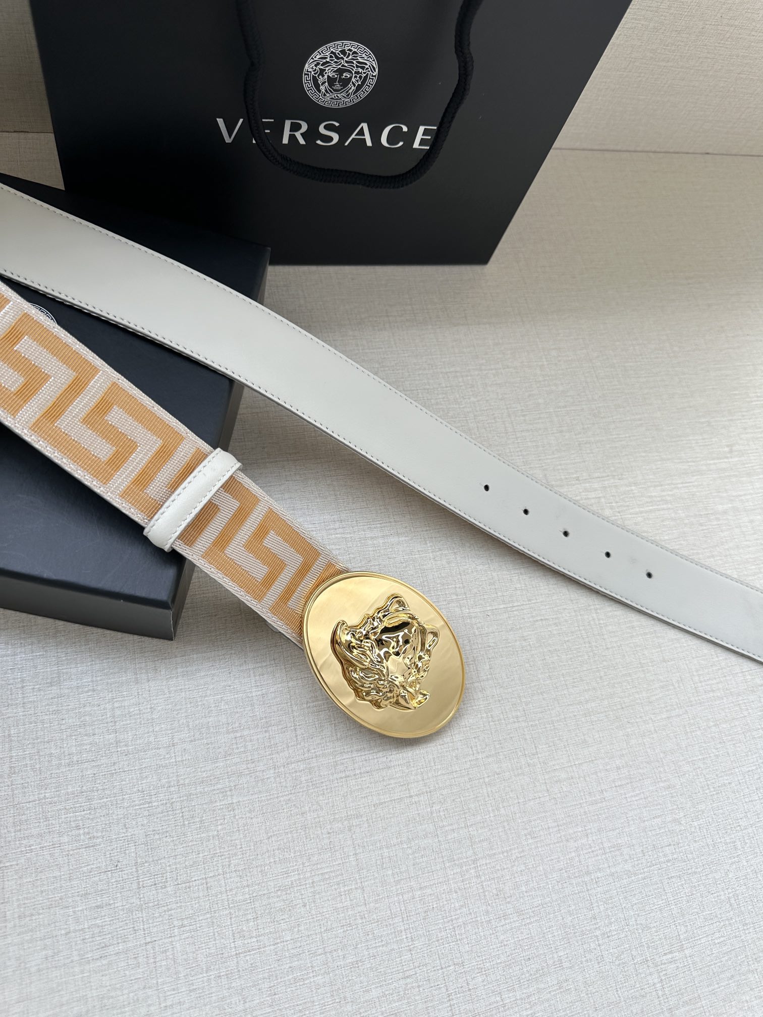 Versace Male Basic Belt Cow Leather S-m