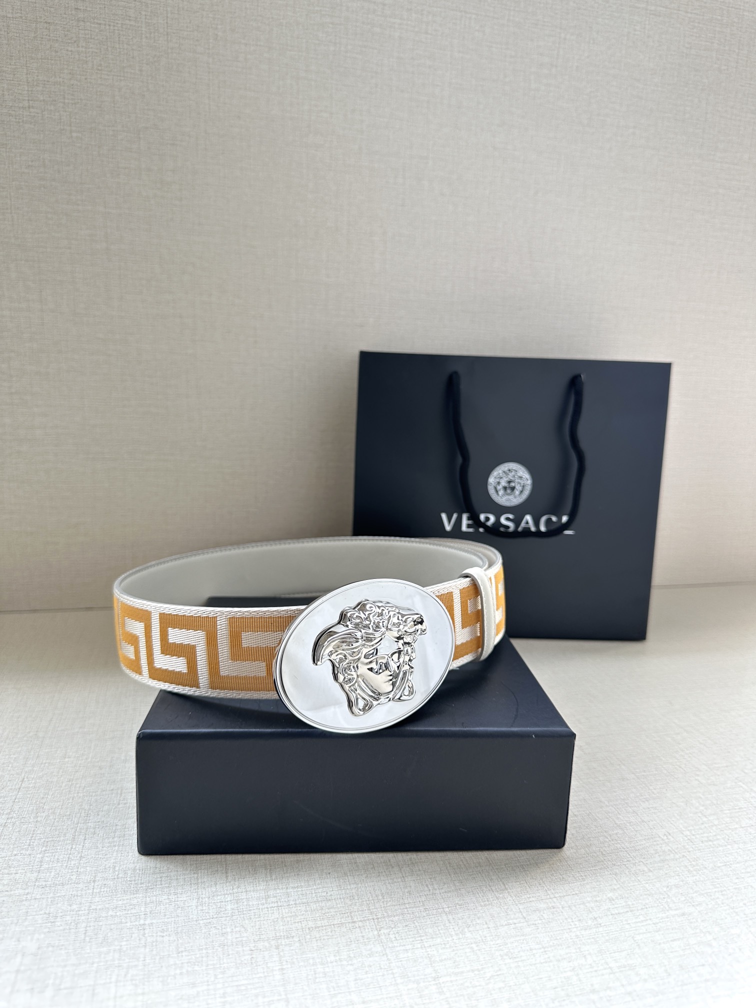 Versace Male Basic Belt Cow Leather S-m