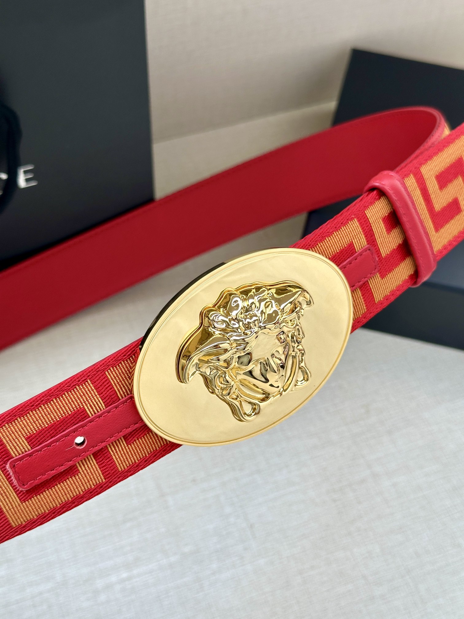 Versace Male Basic Belt Cow Leather S-m