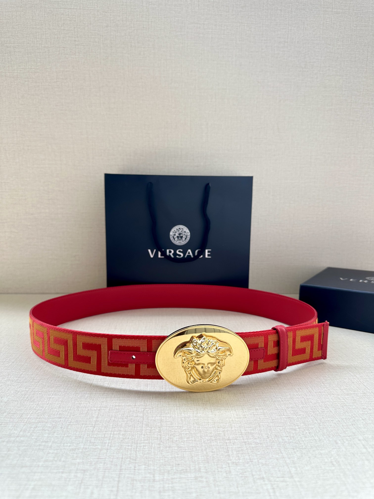 Versace Male Basic Belt Cow Leather S-m