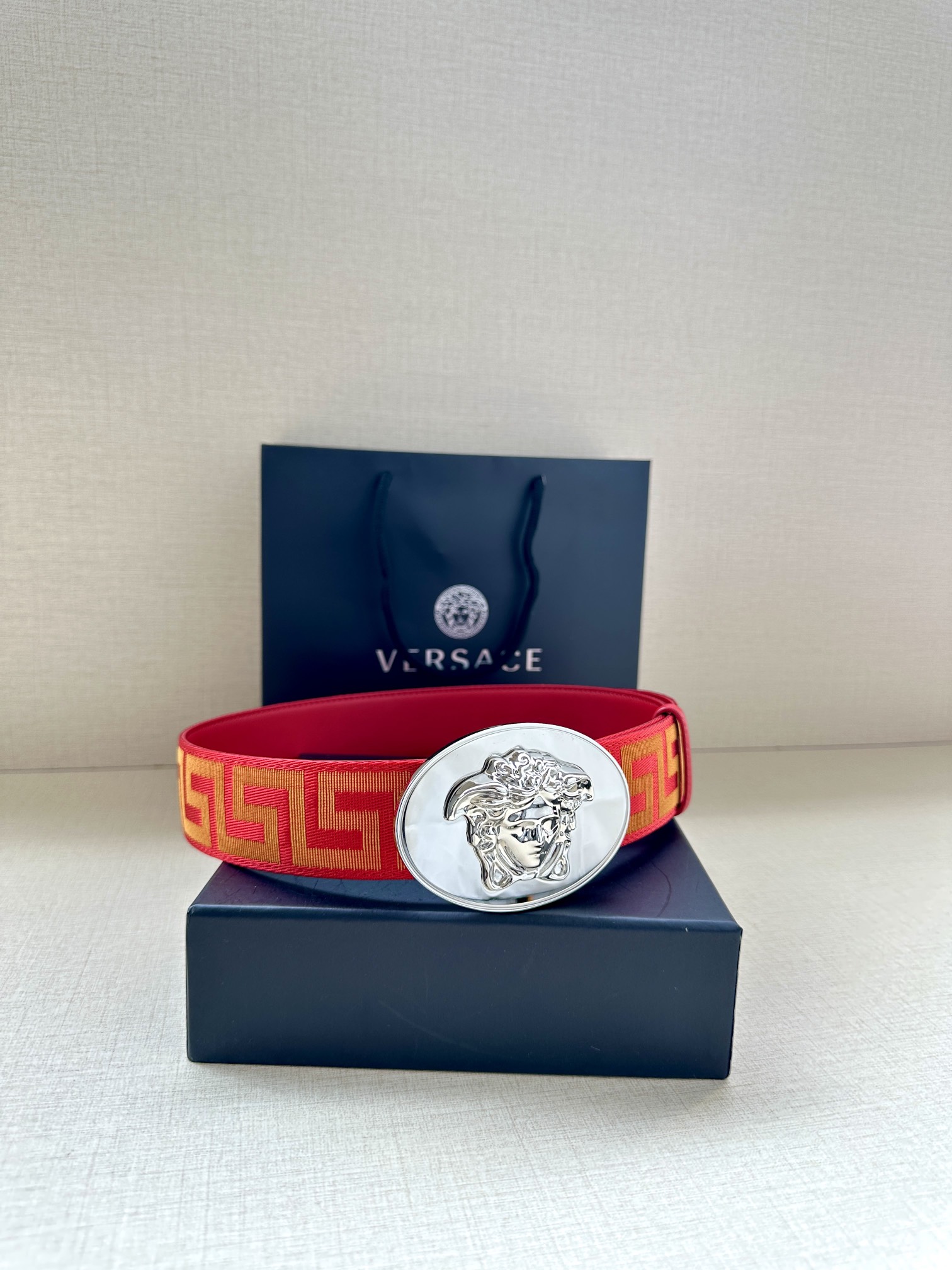 Versace Male Basic Belt Cow Leather S-m