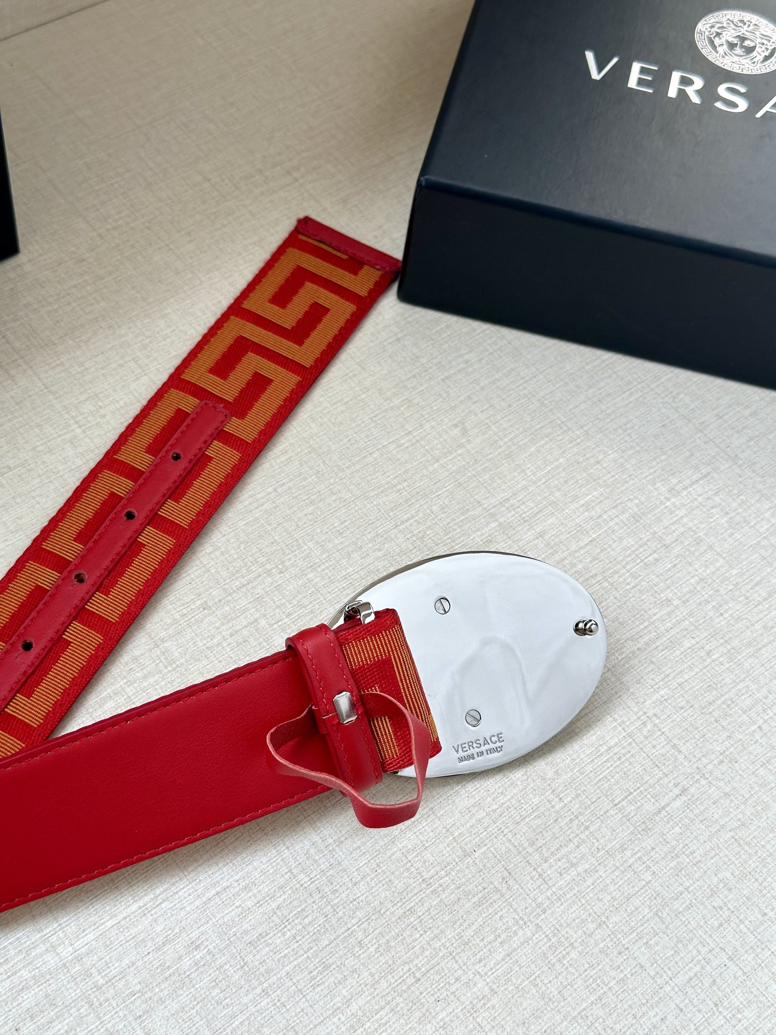 Versace Male Basic Belt Cow Leather S-m