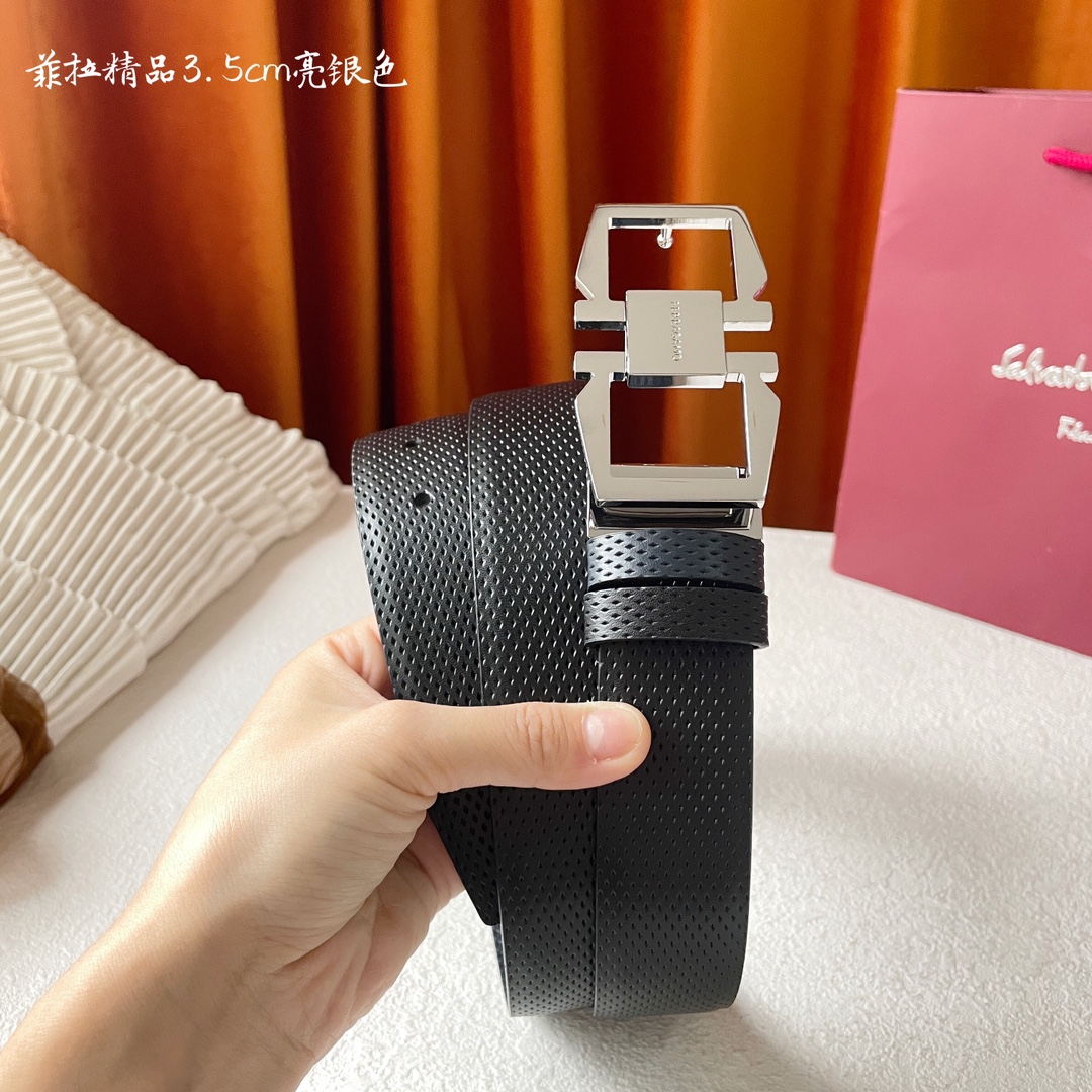 Salvatore Ferragamo Basic Belt Cow Leather