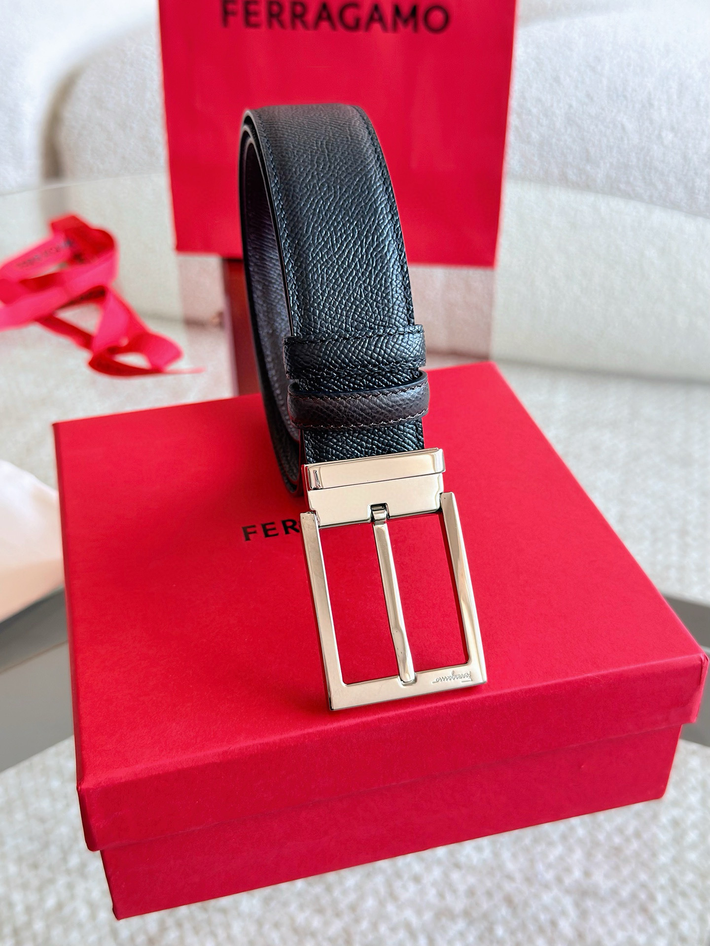 Salvatore Ferragamo Leather Belt 35mm