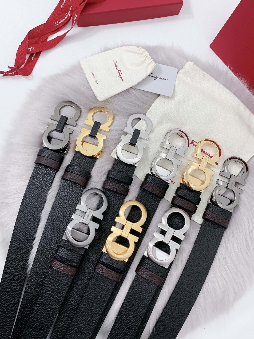 Salvatore Ferragamo Basic Belt Cow Leather