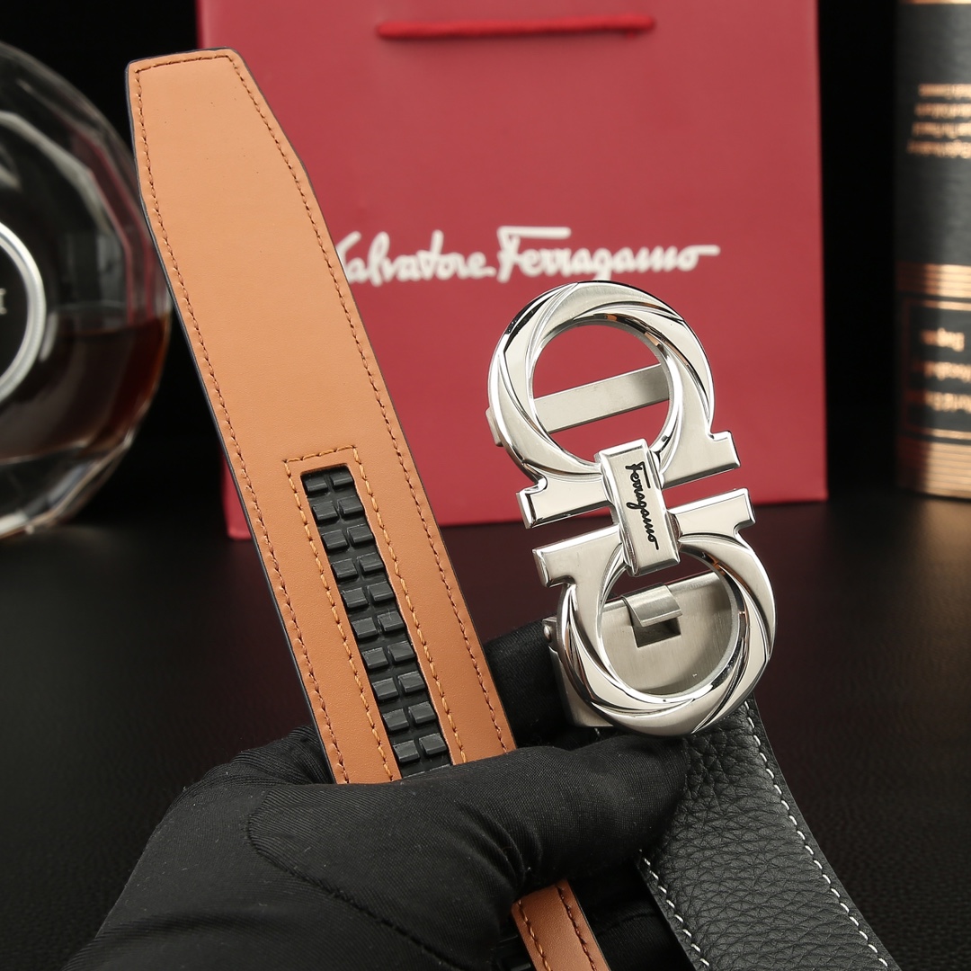 Salvatore Ferragamo Basic Belt Cow Leather M