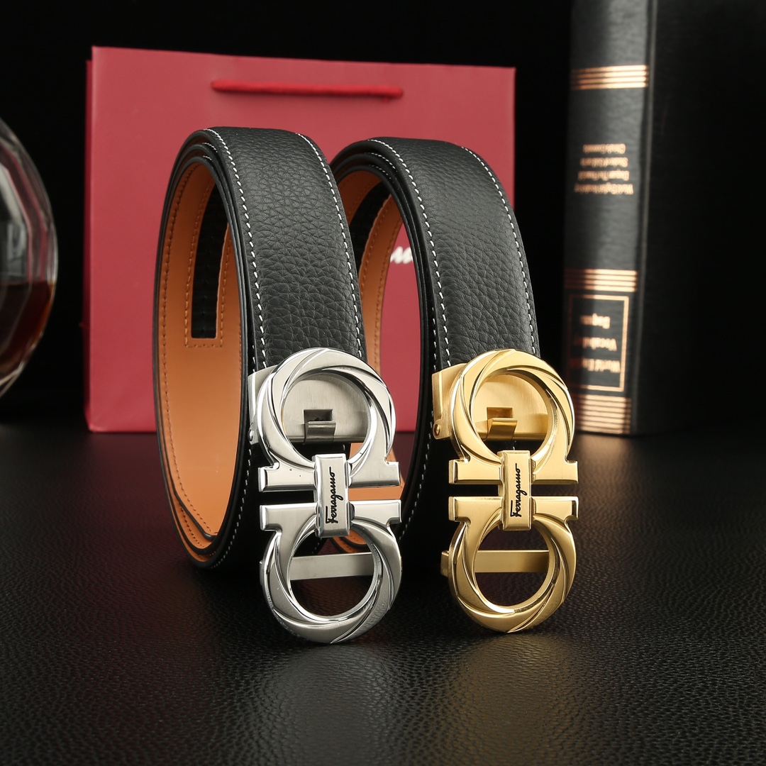 Salvatore Ferragamo Basic Belt Cow Leather M