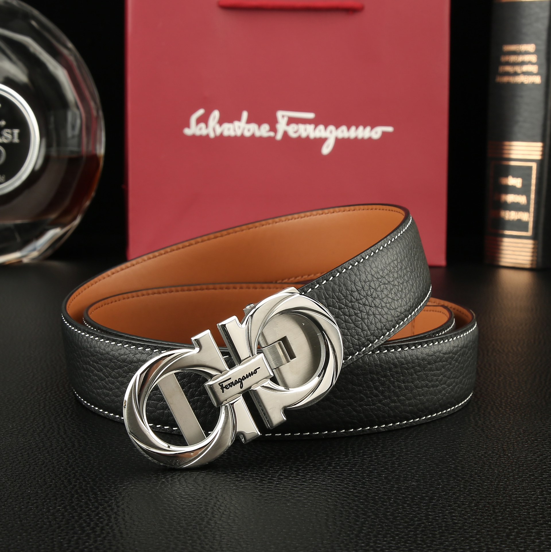 Salvatore Ferragamo Basic Belt Cow Leather M