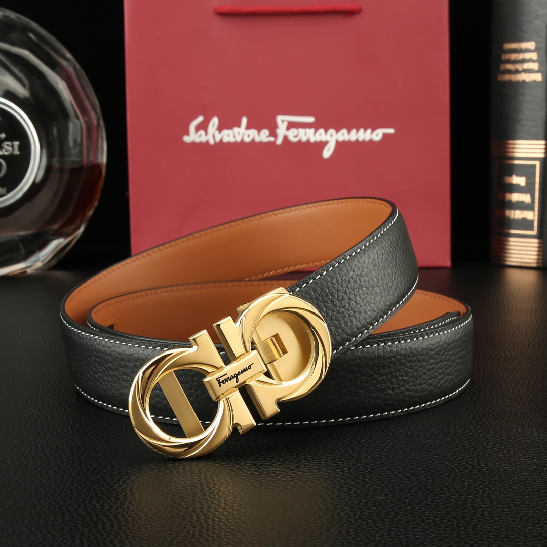 Salvatore Ferragamo Basic Belt Cow Leather M