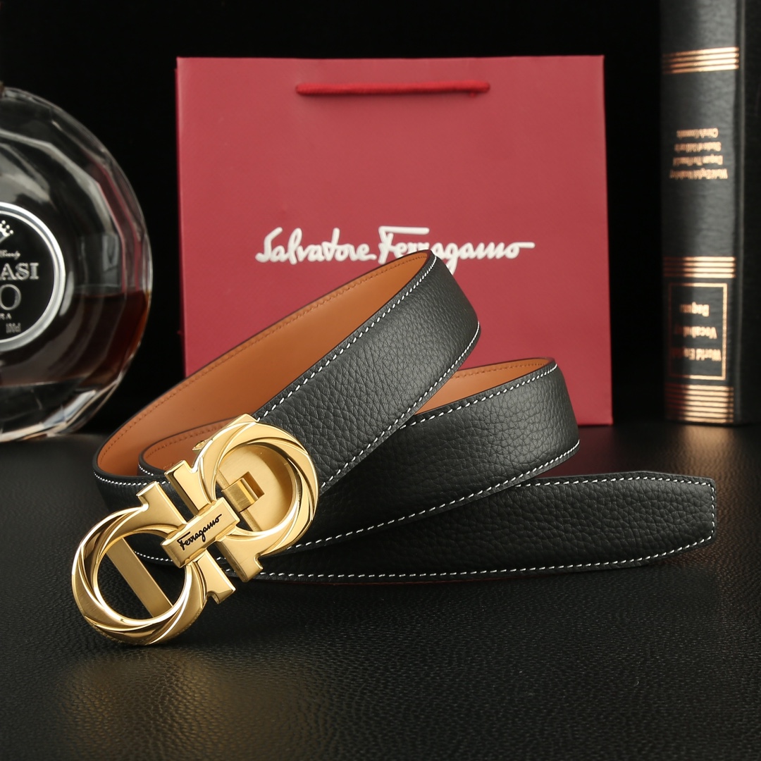 Salvatore Ferragamo Basic Belt Cow Leather M