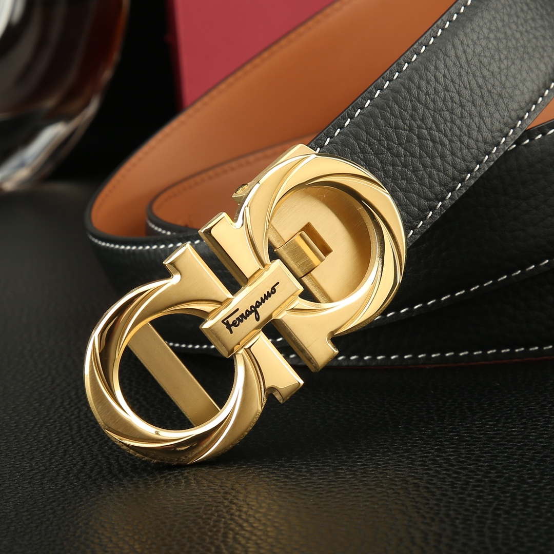 Salvatore Ferragamo Basic Belt Cow Leather M