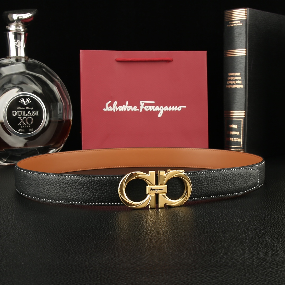 Salvatore Ferragamo Basic Belt Cow Leather M