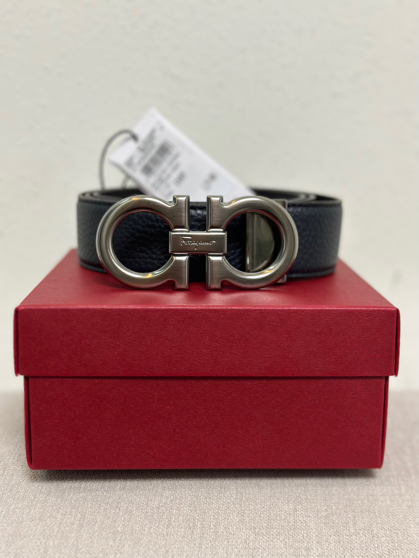 Salvatore Ferragamo Leather Belt Black