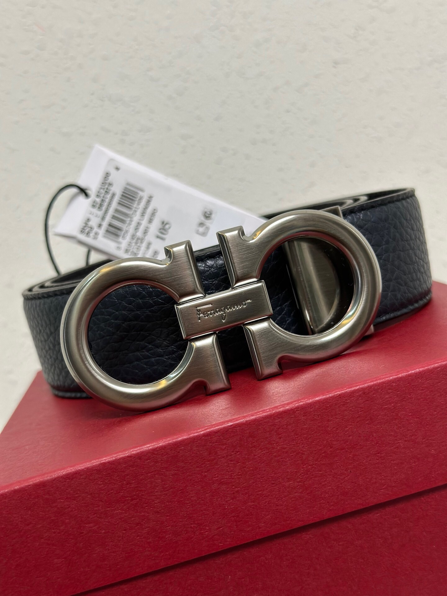 Salvatore Ferragamo Leather Belt Black