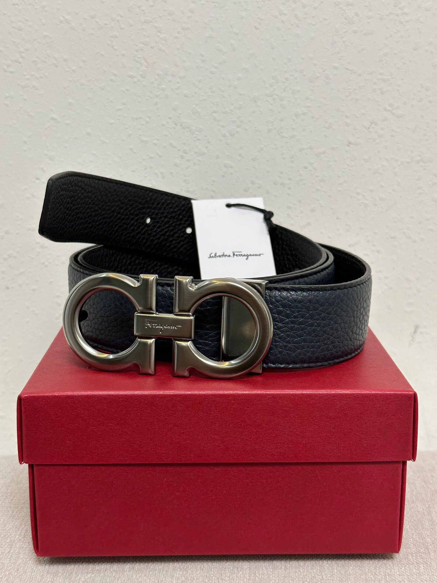 Salvatore Ferragamo Leather Belt Black