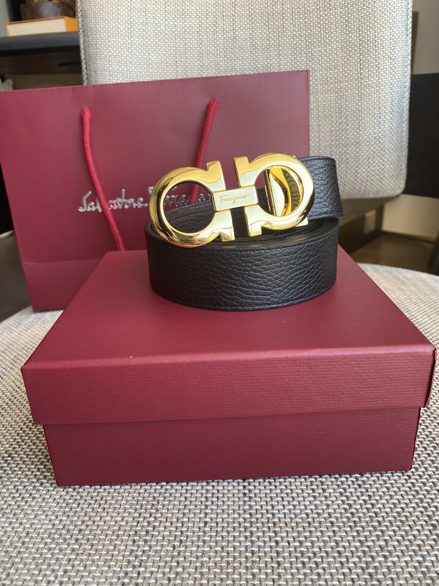 Salvatore Ferragamo Male Basic Belt Cow Leather M