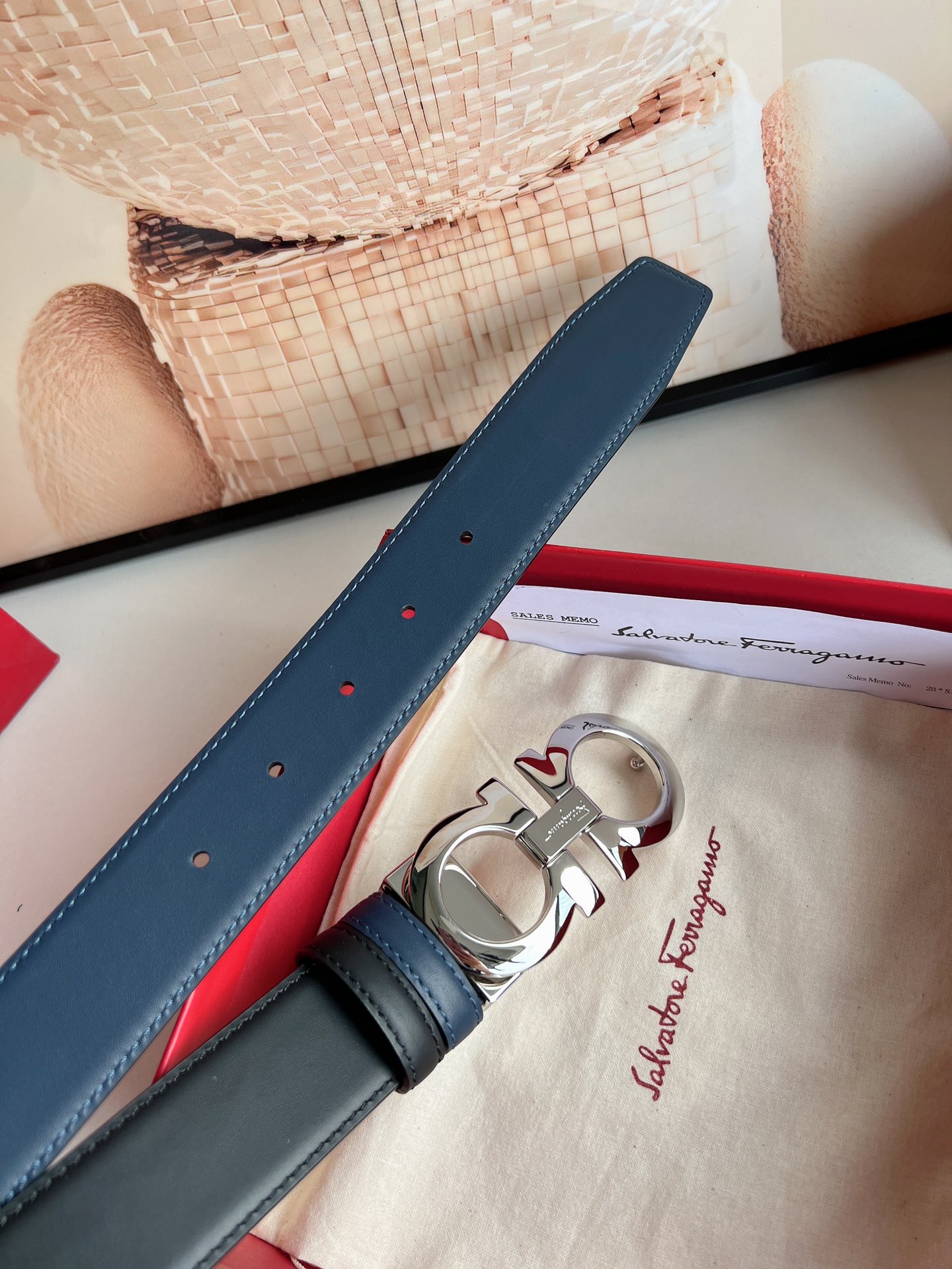 Salvatore Ferragamo Male Basic Belt Cow Leather M