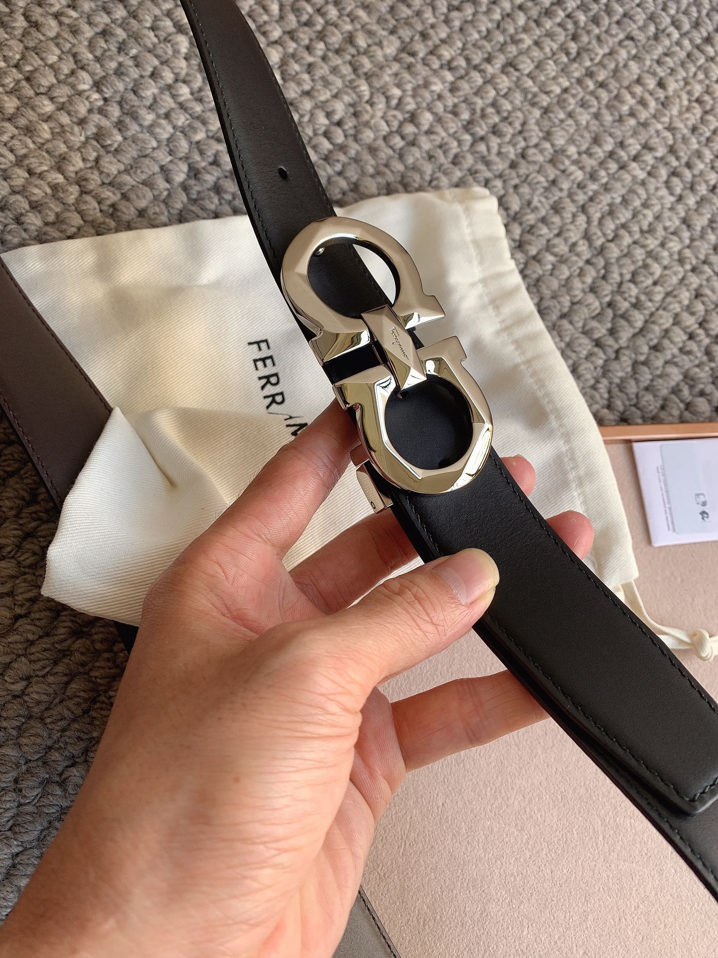 Salvatore Ferragamo Male Leather Belt