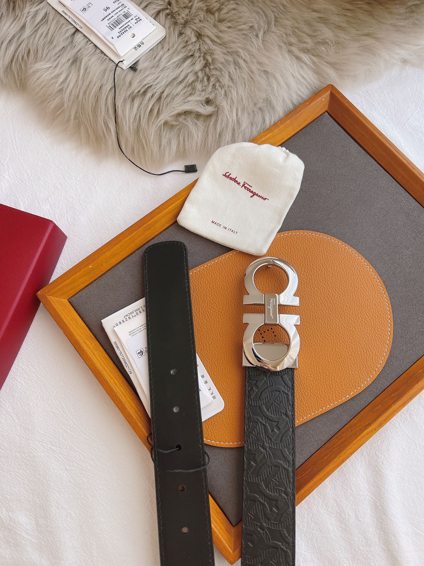 Salvatore Ferragamo Male Leather Belt M