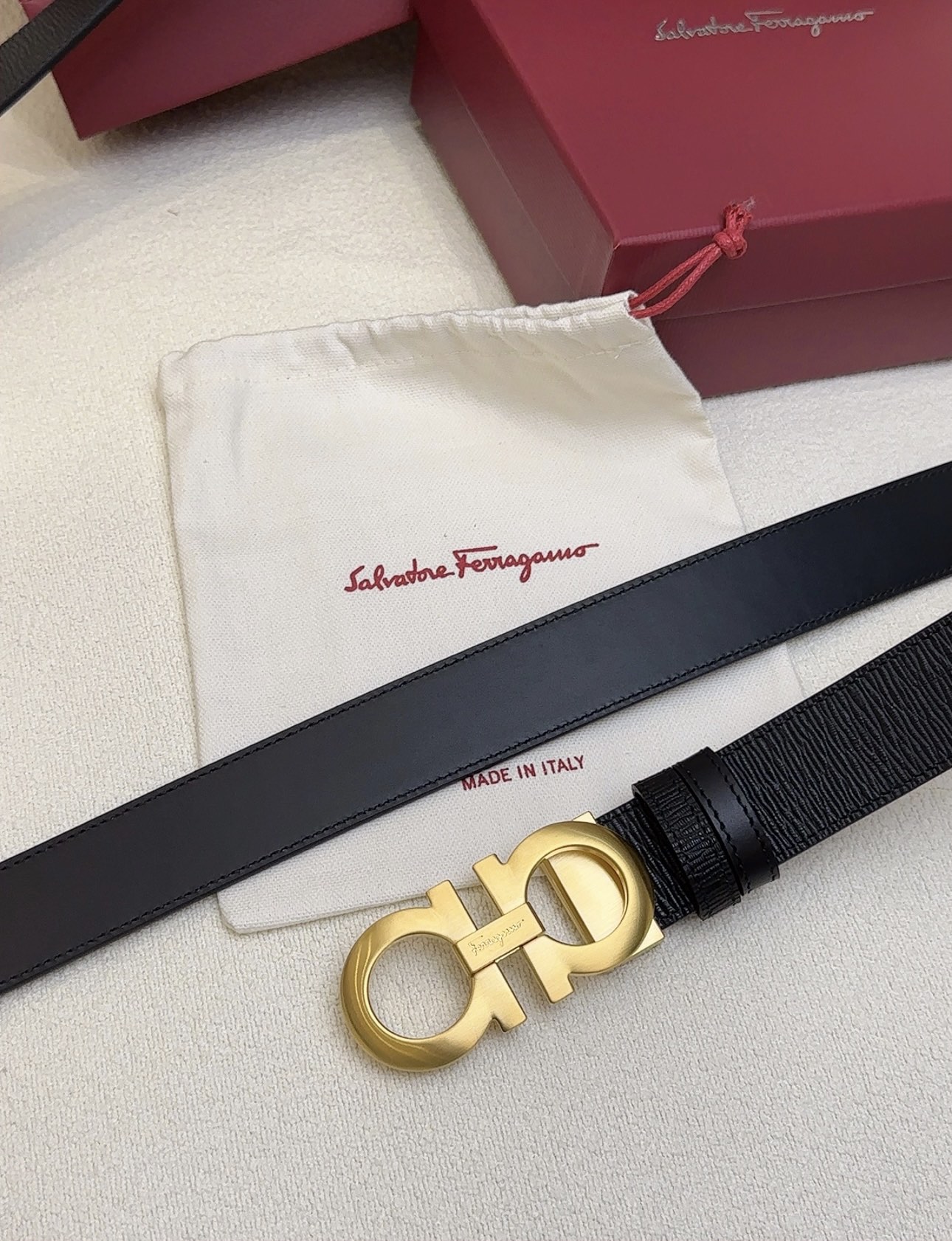 Salvatore Ferragamo Basic Belt Cow Leather