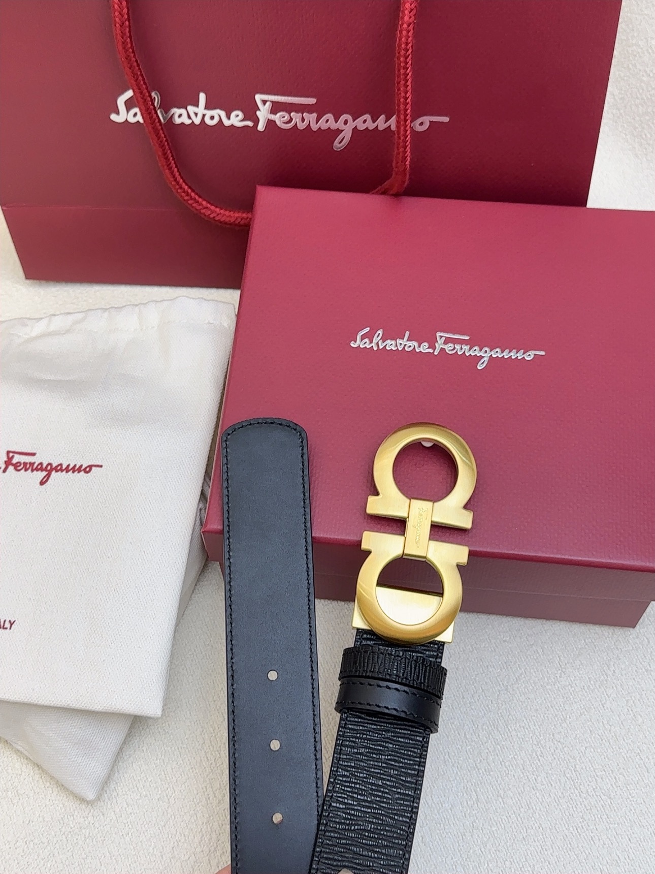 Salvatore Ferragamo Basic Belt Cow Leather