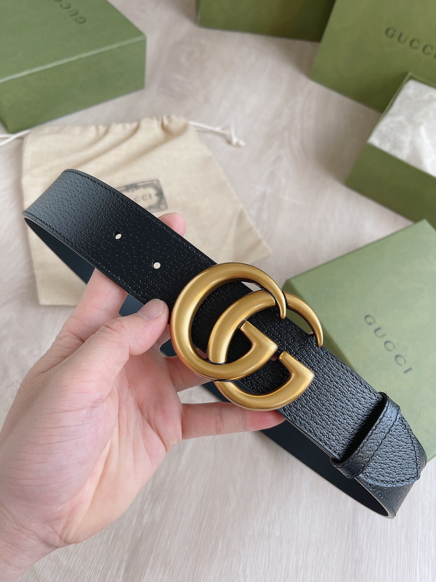 Gucci Male Basic Belt Cow Leather M
