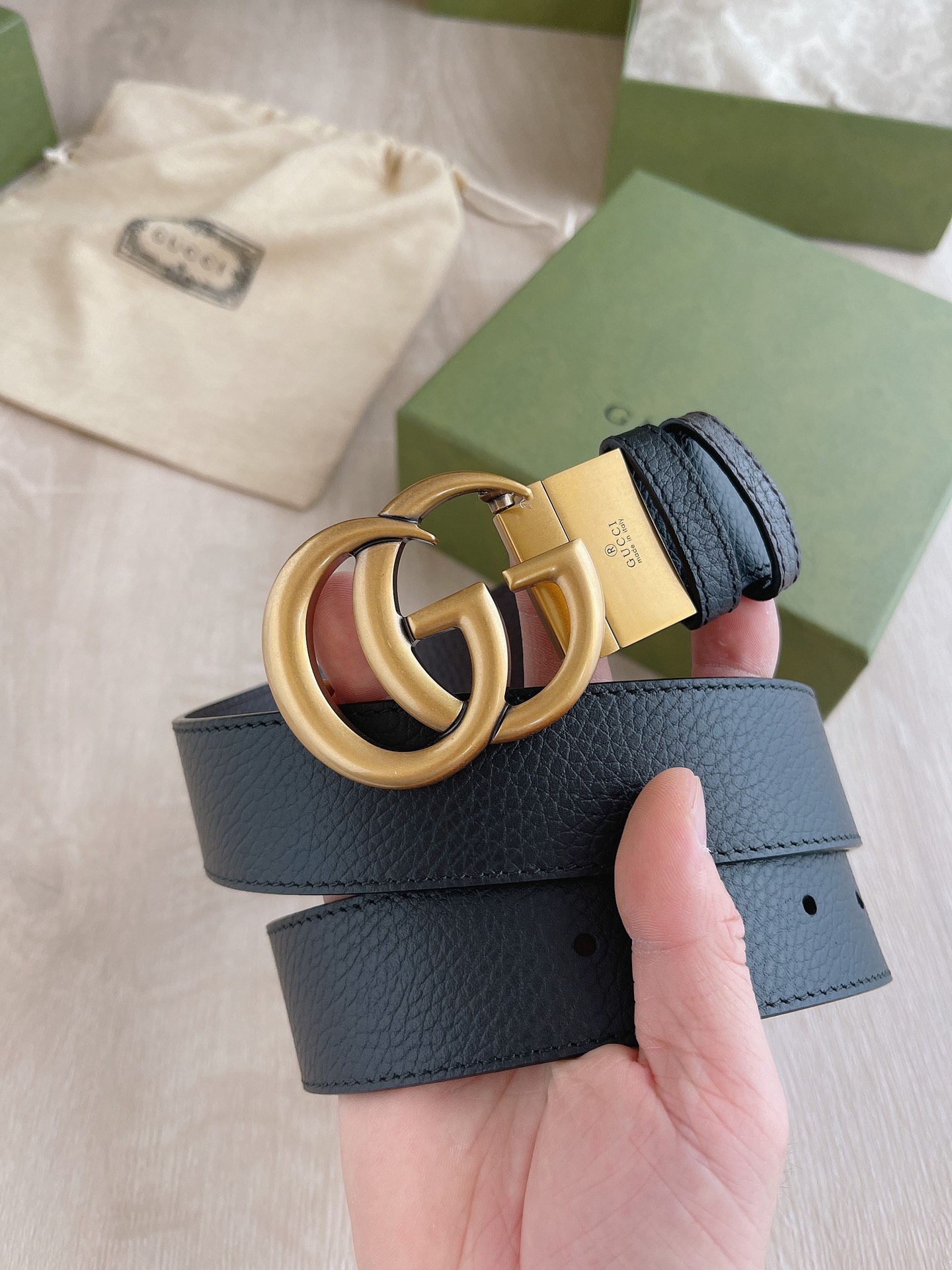 Gucci Male Basic Belt Cow Leather M