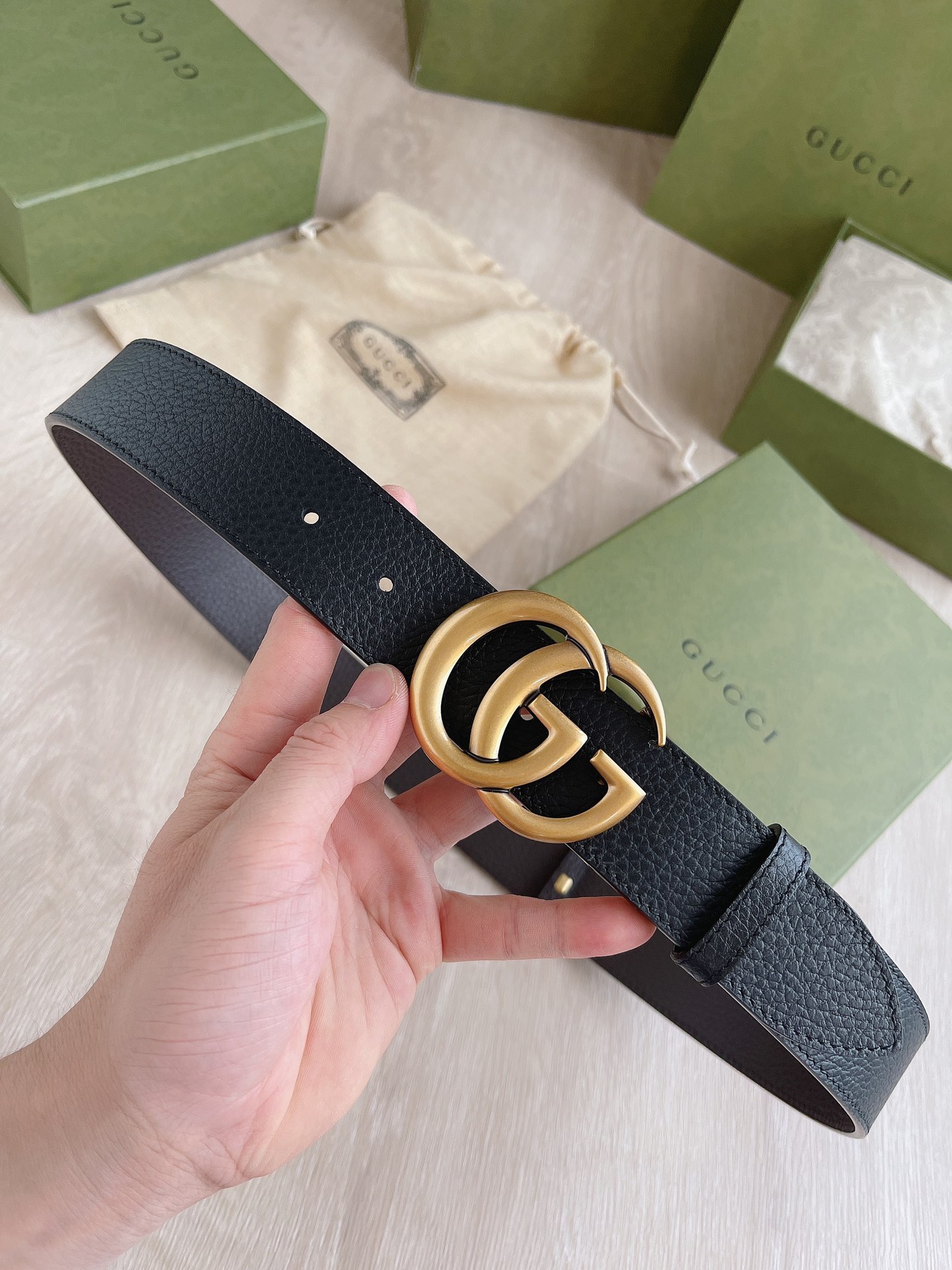 Gucci Male Basic Belt Cow Leather M