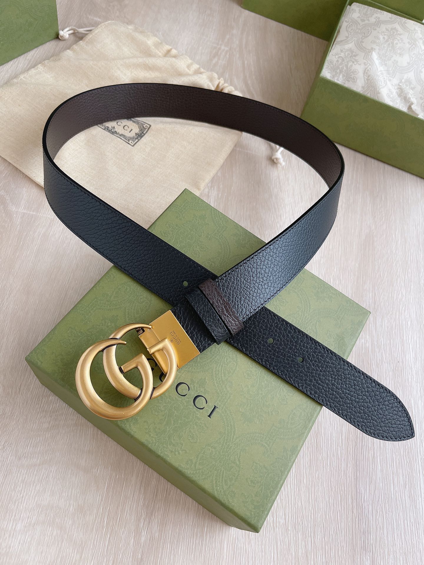 Gucci Male Basic Belt Cow Leather M