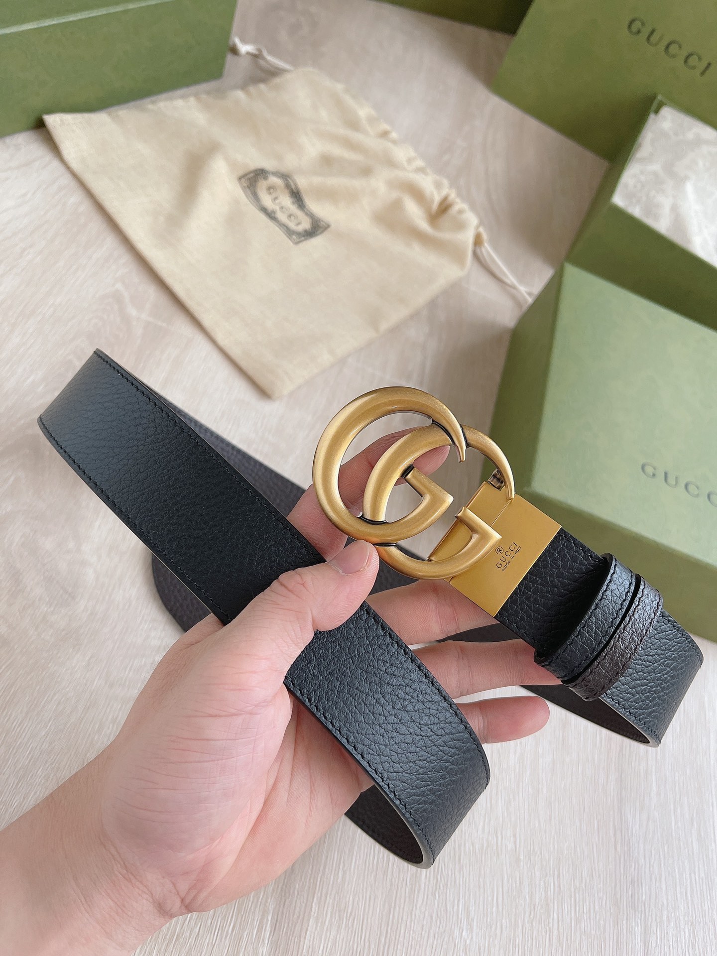 Gucci Male Basic Belt Cow Leather M