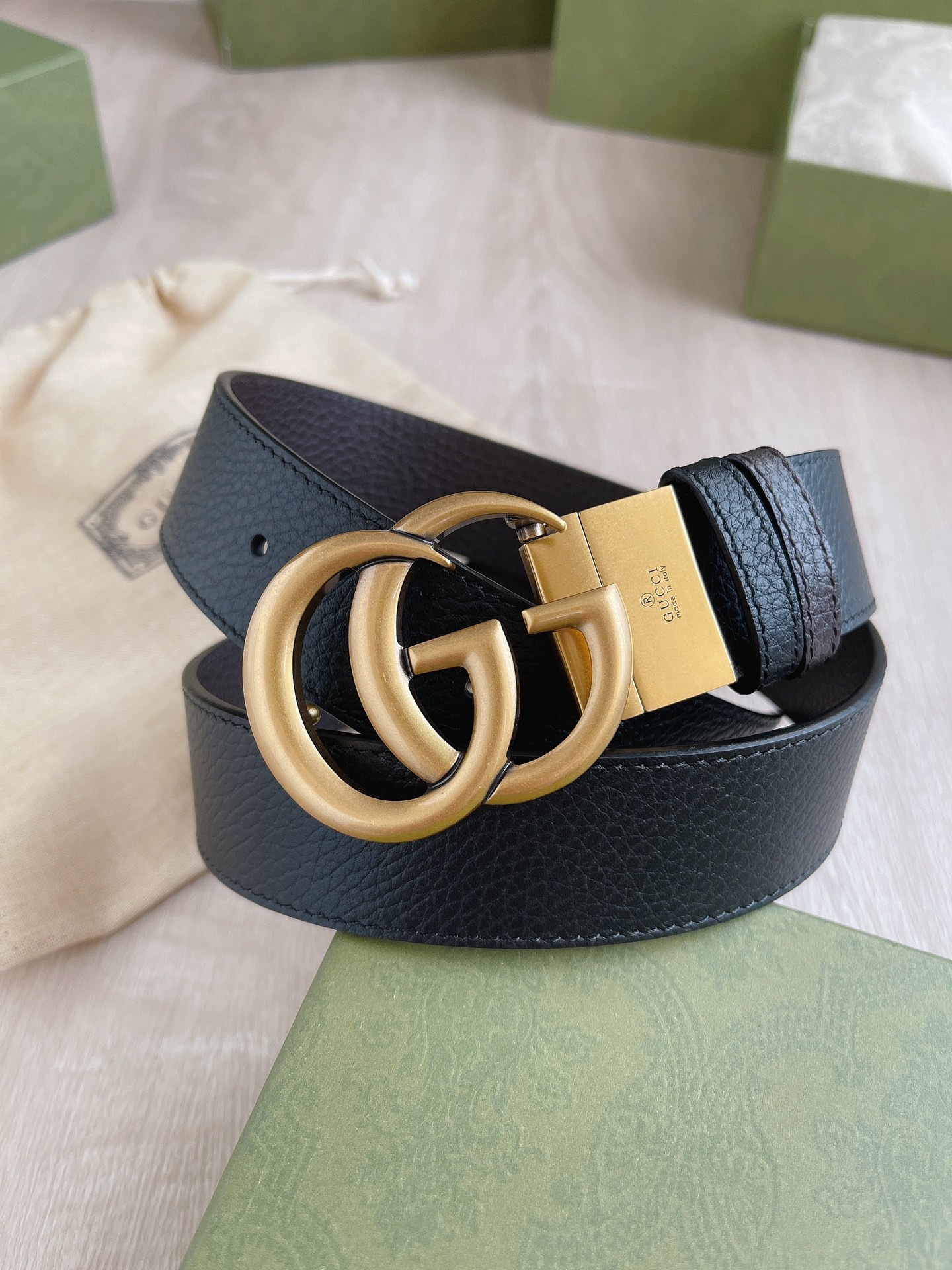 Gucci Male Basic Belt Cow Leather M