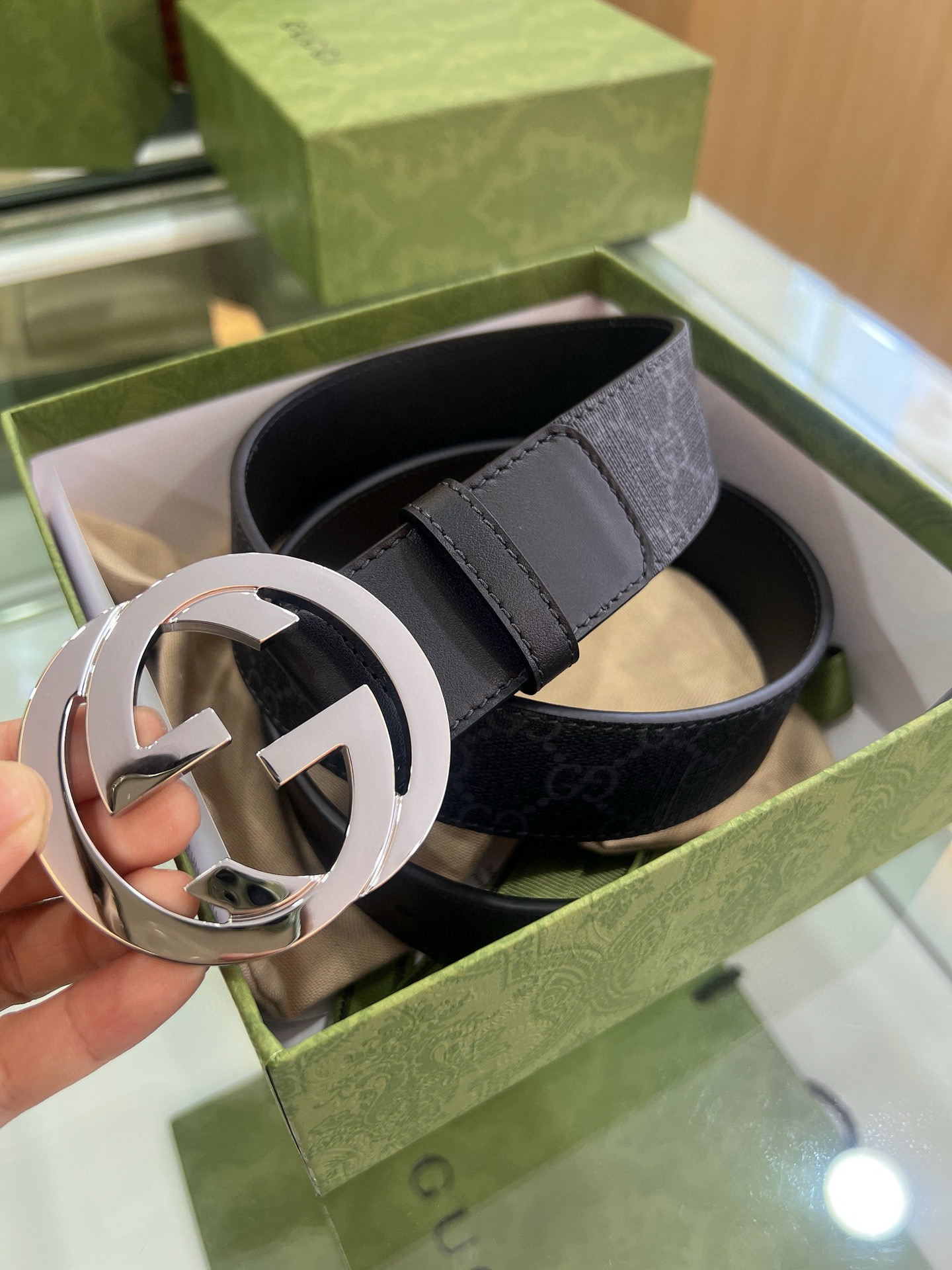 Gucci Male Basic Belt Canvas