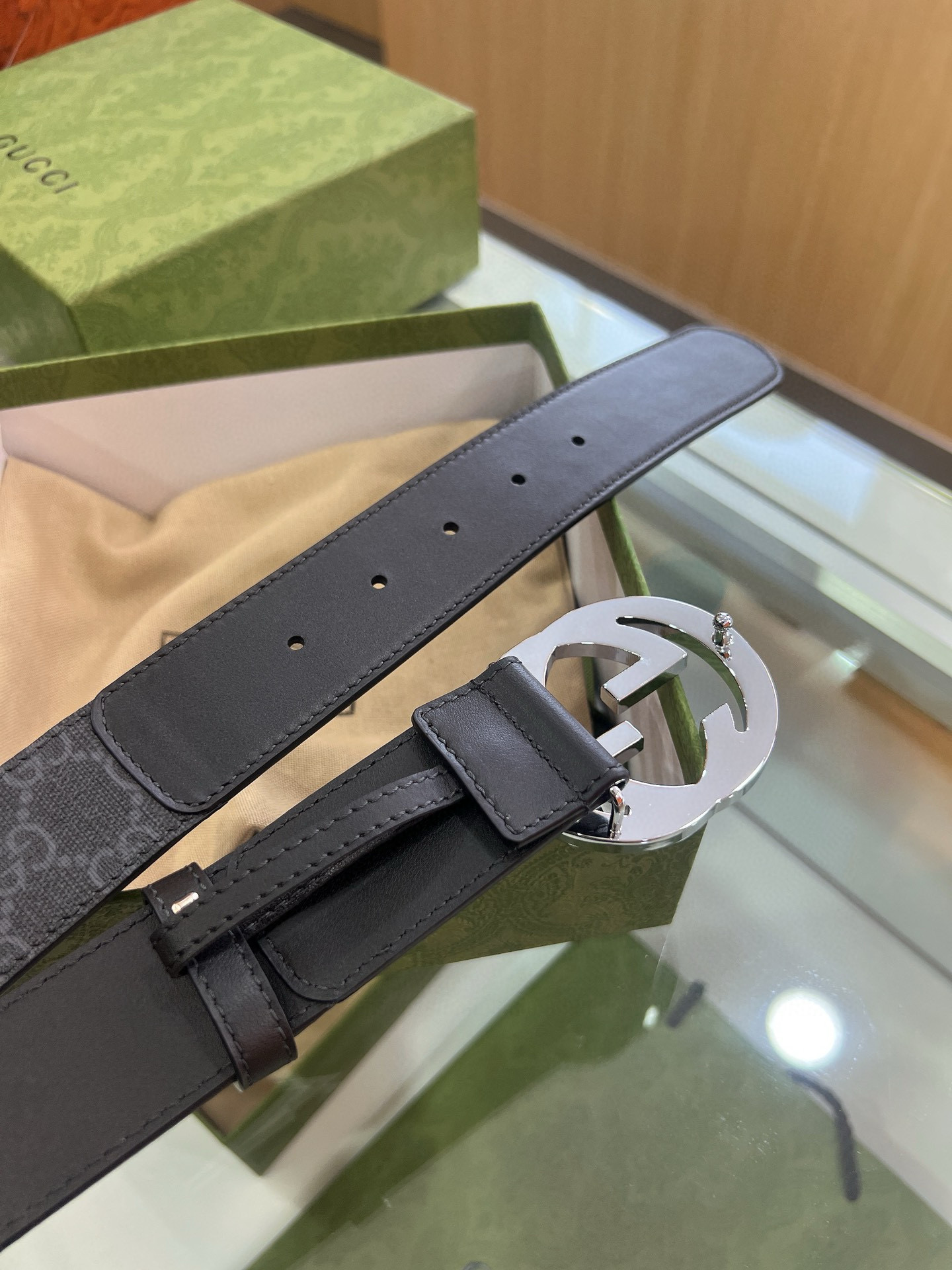 Gucci Male Basic Belt Canvas