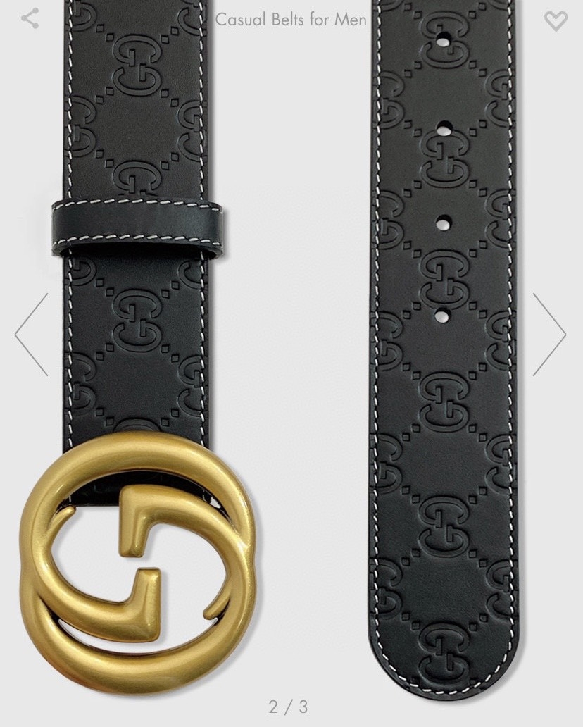 Gucci Basic Belt Top Grain Leather M