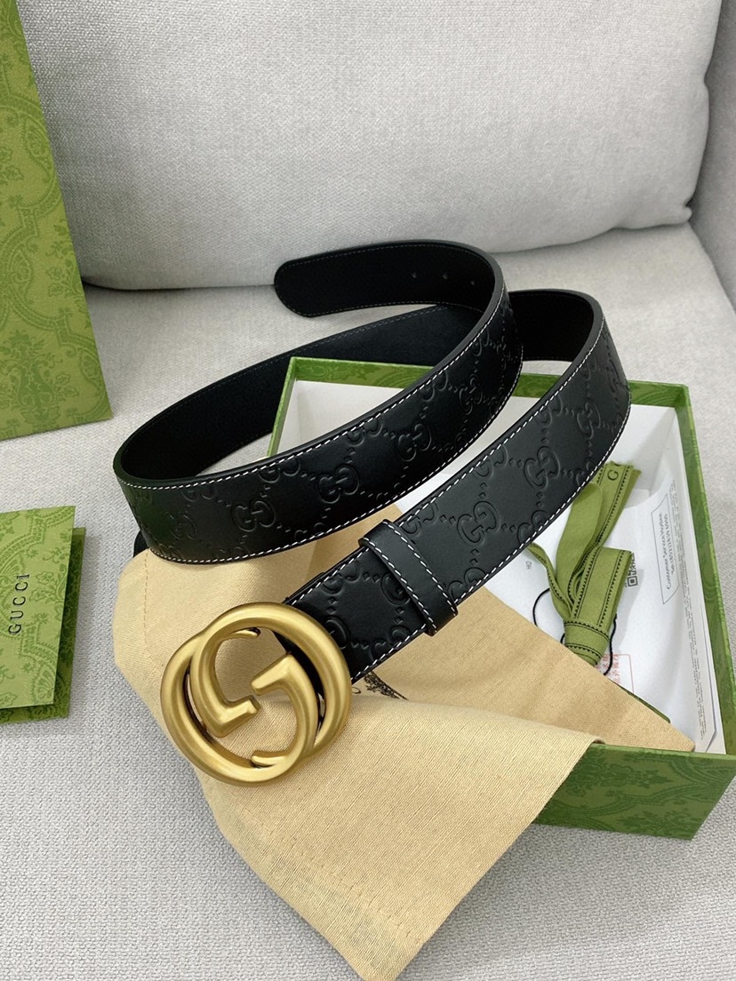 Gucci Basic Belt Top Grain Leather M