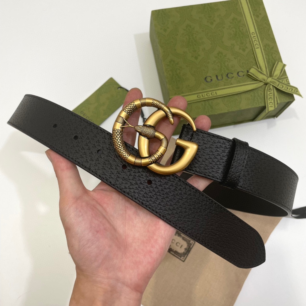 Gucci Basic Belt Cow Leather M