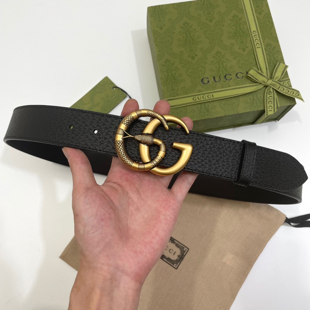 Gucci Basic Belt Cow Leather M