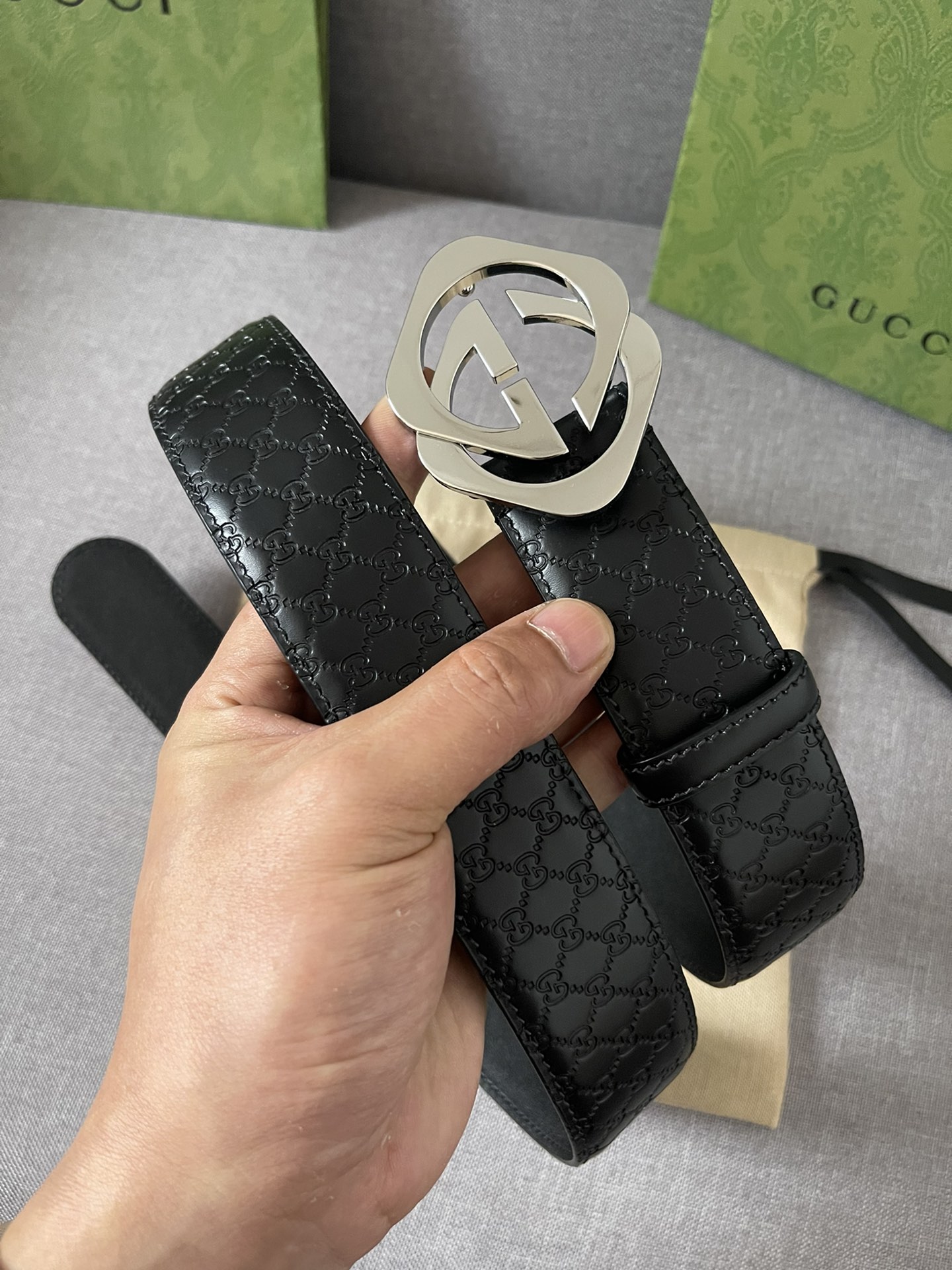 Gucci Basic Belt Cow Leather M